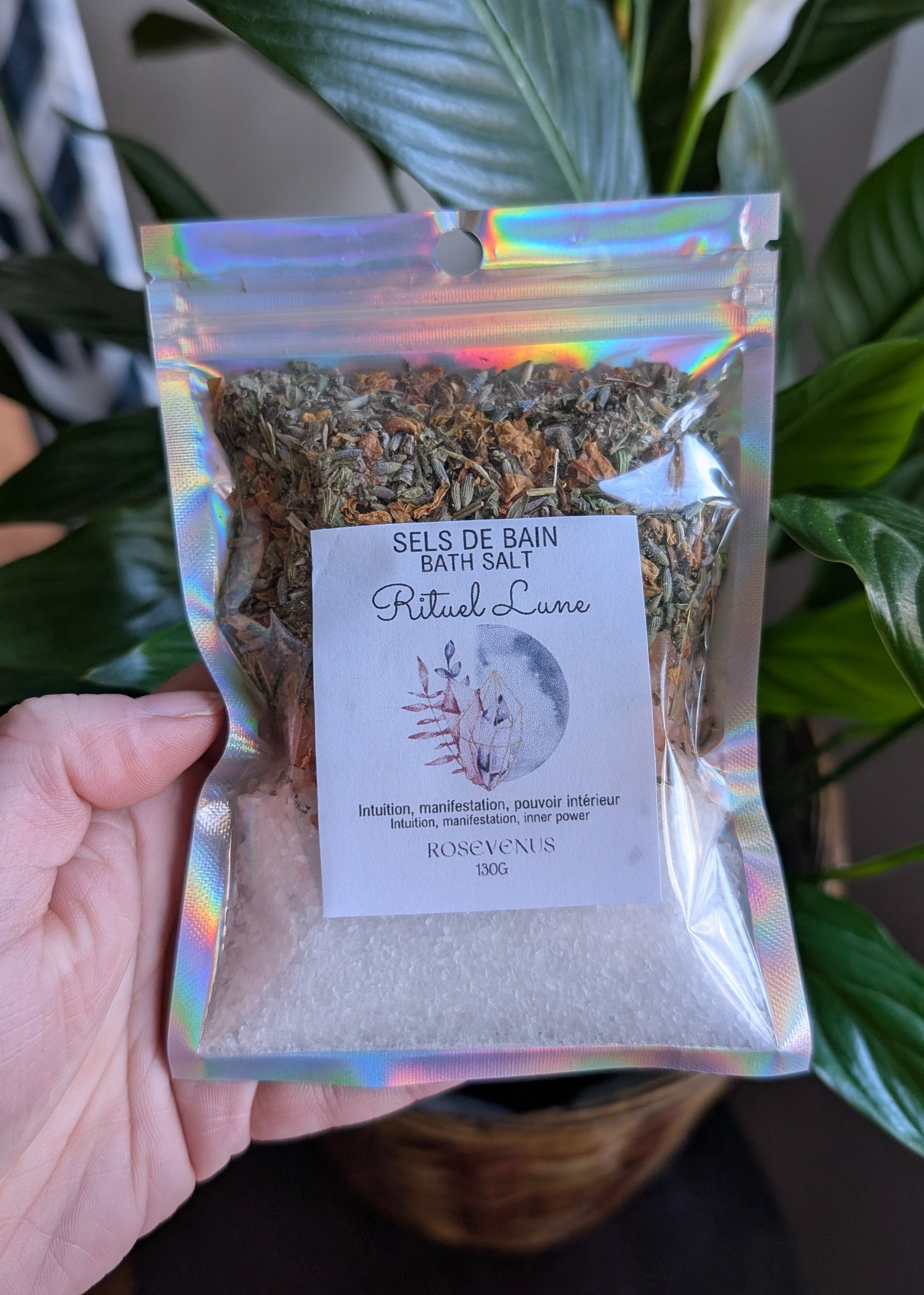 Sels de bain - Rituel Lune (Intuition, Manifestation, Pouvoir intérieur)