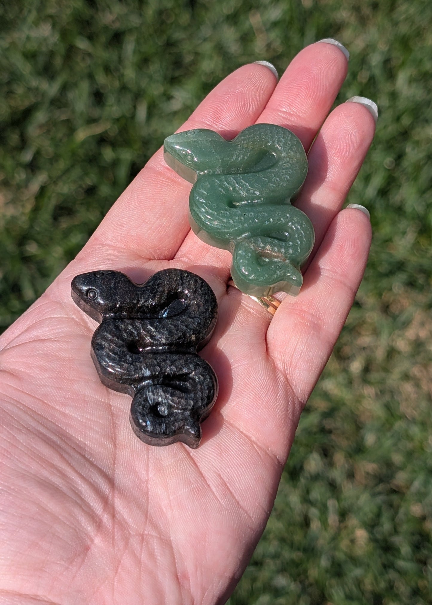 Serpent carving