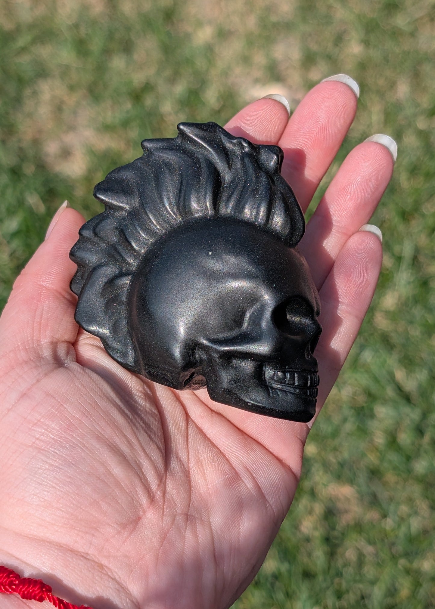 Obsidienne fini mat - Crâne (185G)