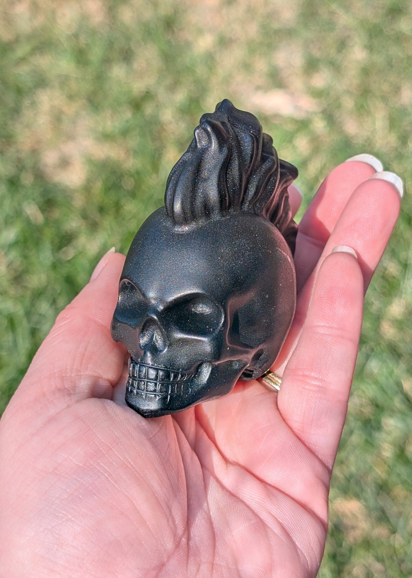 Obsidienne fini mat - Crâne (185G)