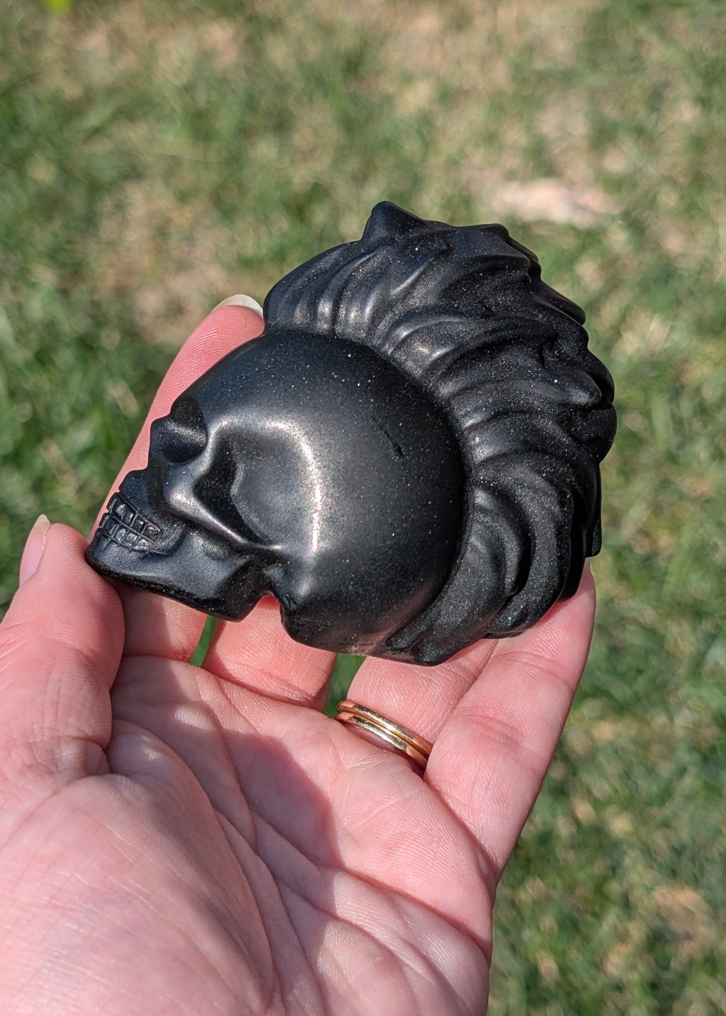 Obsidienne fini mat - Crâne (185G)