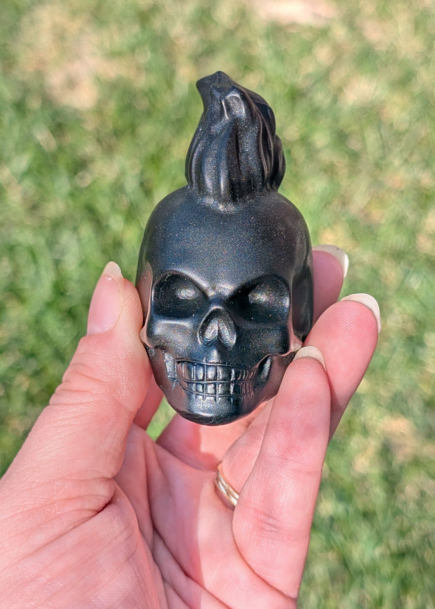 Obsidienne fini mat - Crâne (185G)