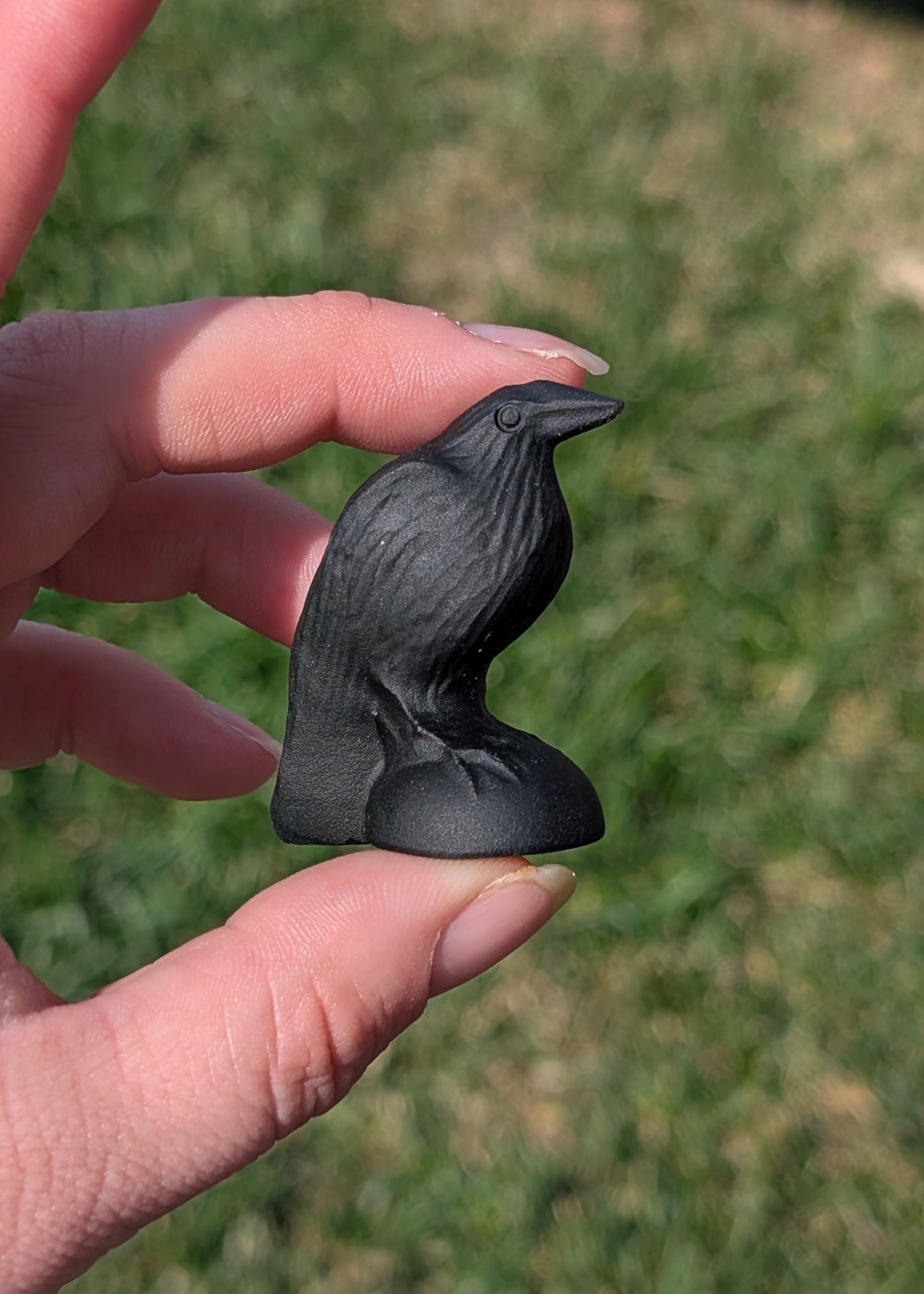 Obsidienne fini mat - Corbeau