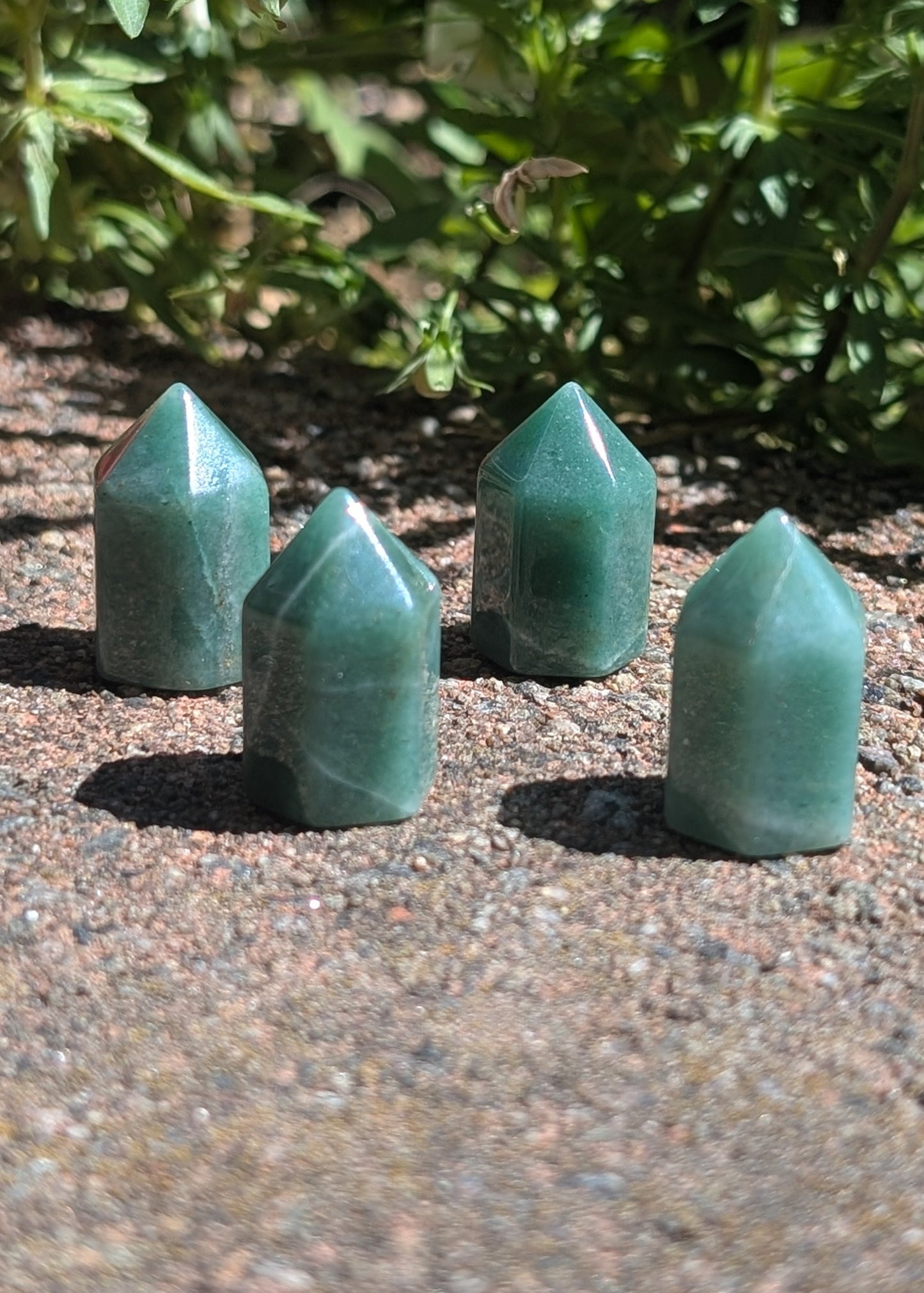 Mini tour en aventurine verte