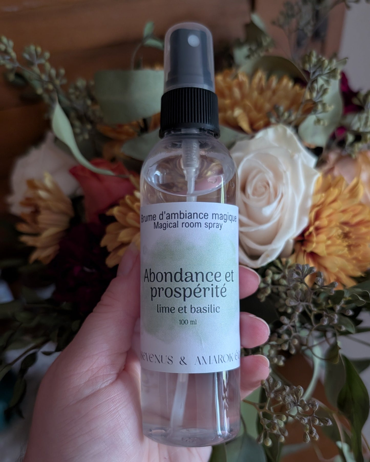 Brume d'ambiance magique - Amarok Éco & Rosevenus