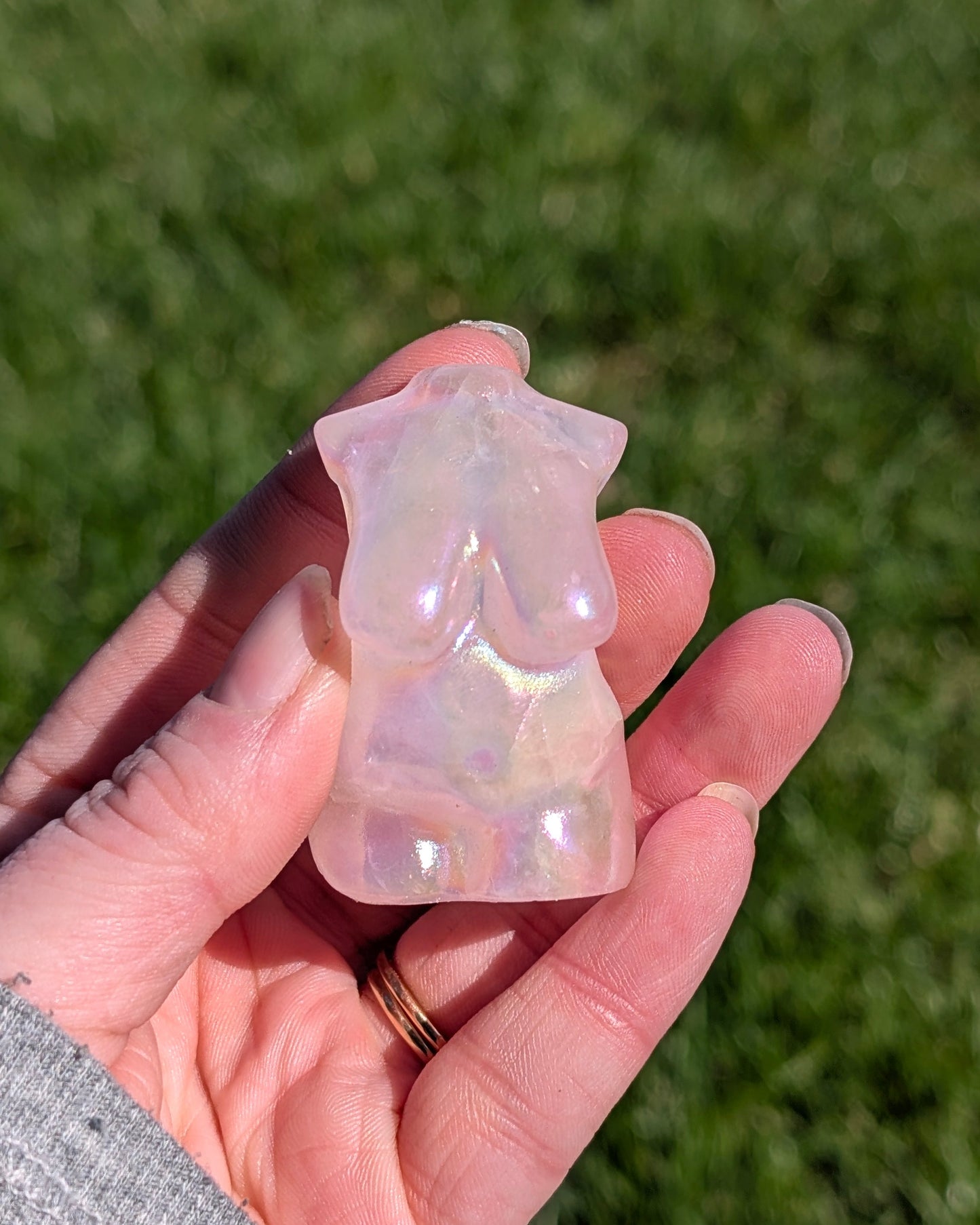 Quartz rose Aura Corps de Déesse