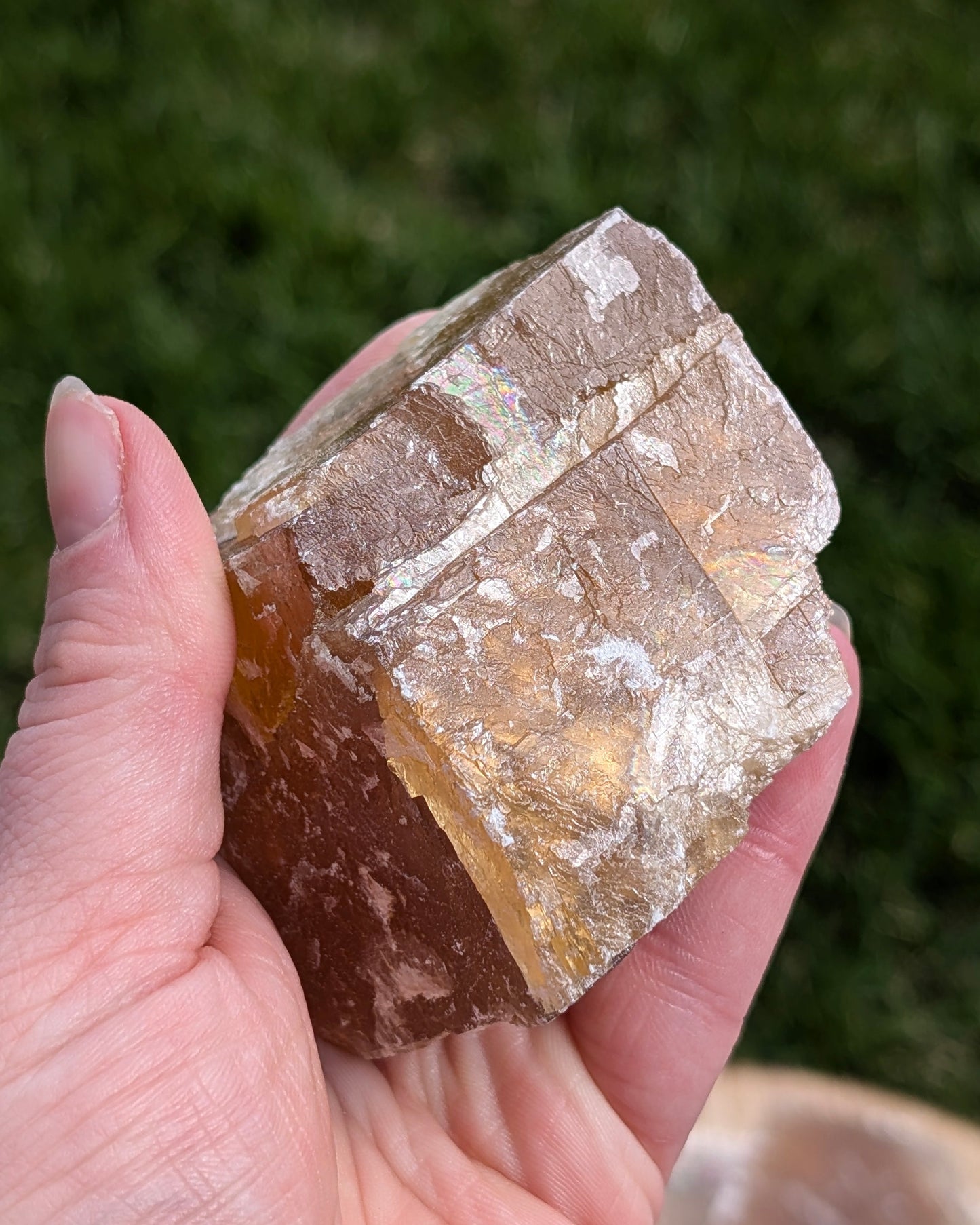 Calcite miel raw