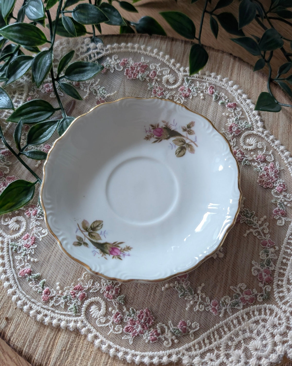Petite assiette rituel vintage (Céramique) - Fleurs