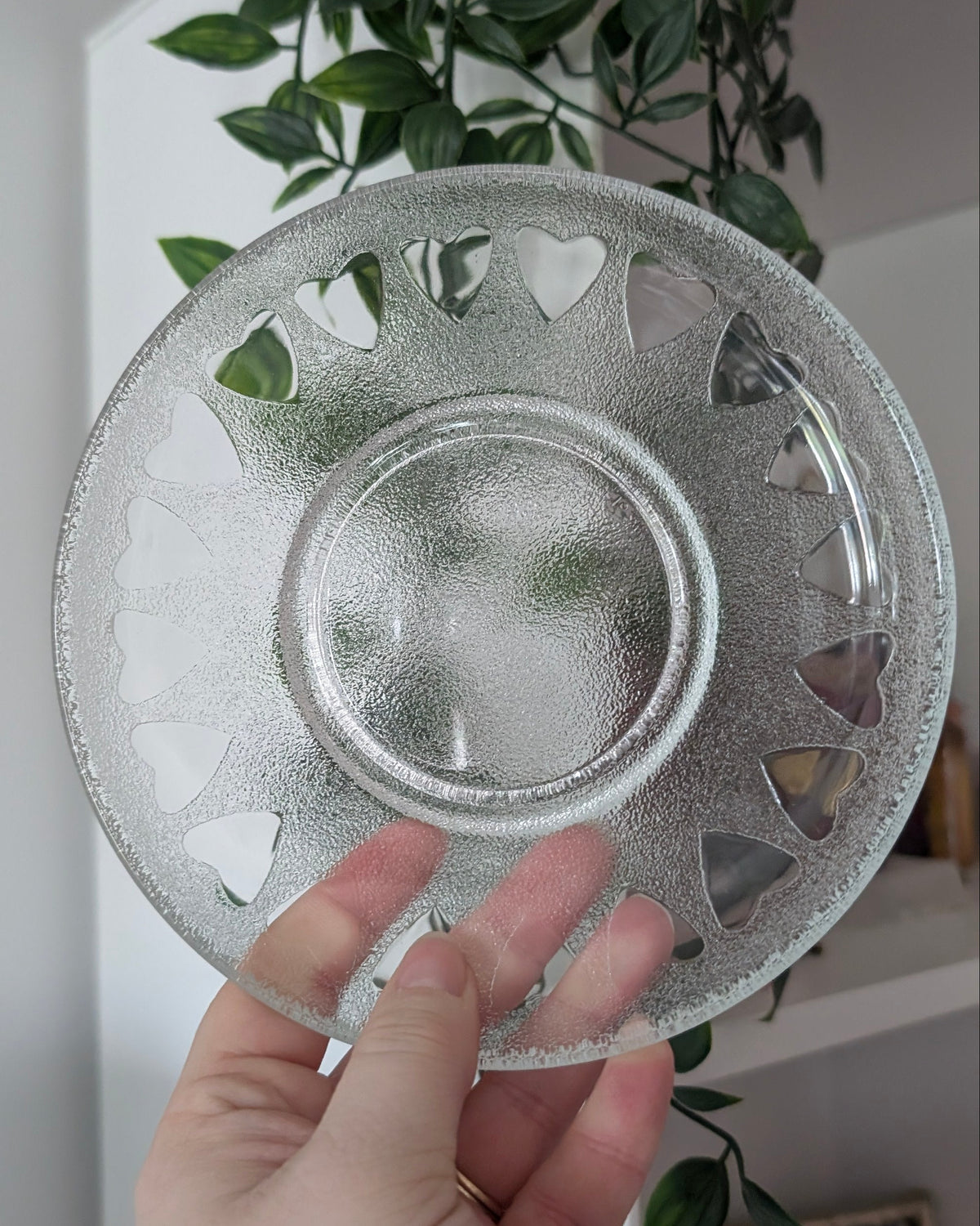 Petite assiette rituel vintage (Verre) - Coeur