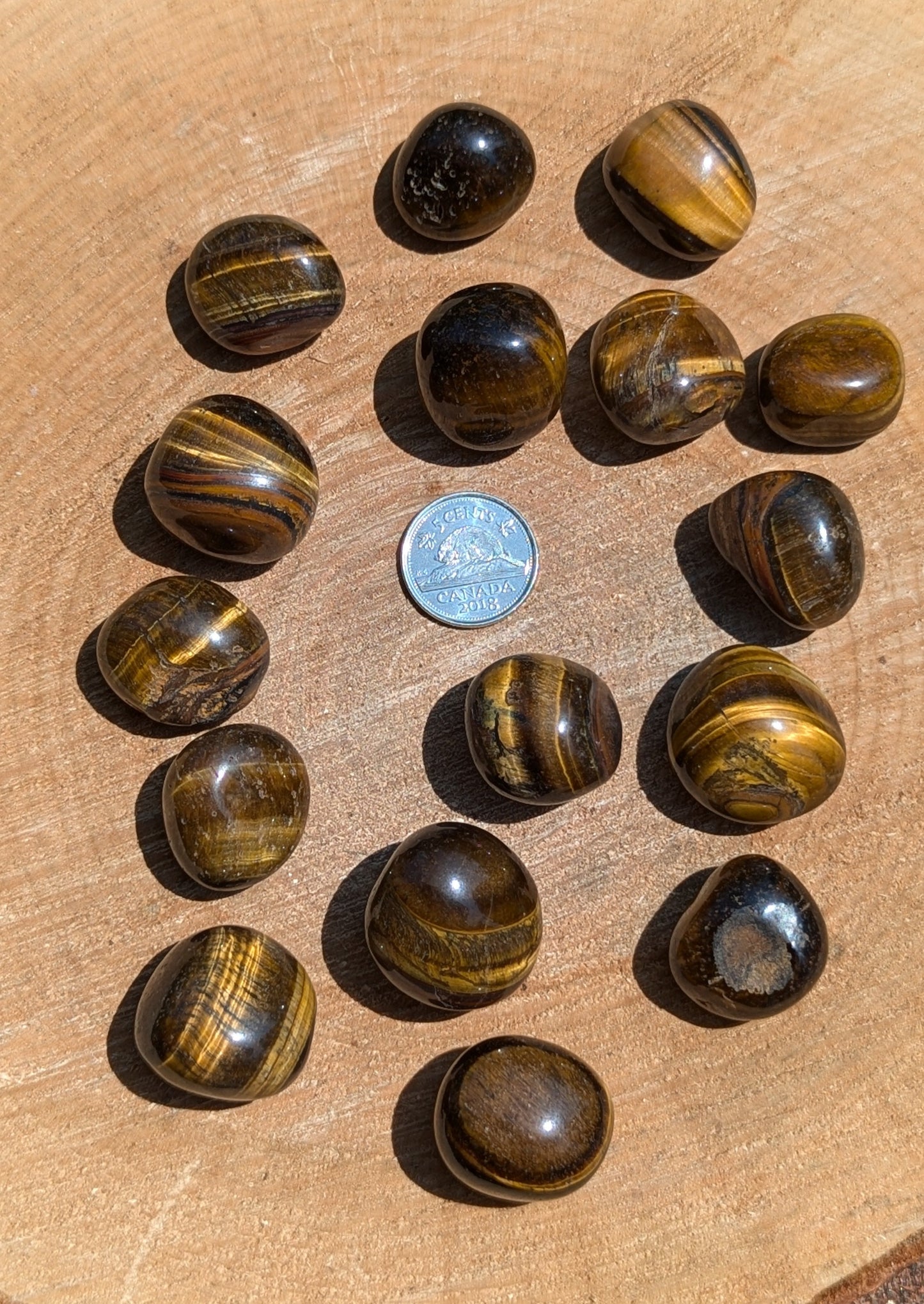 Tiger eye tumbled (oeil du tigre) LARGE