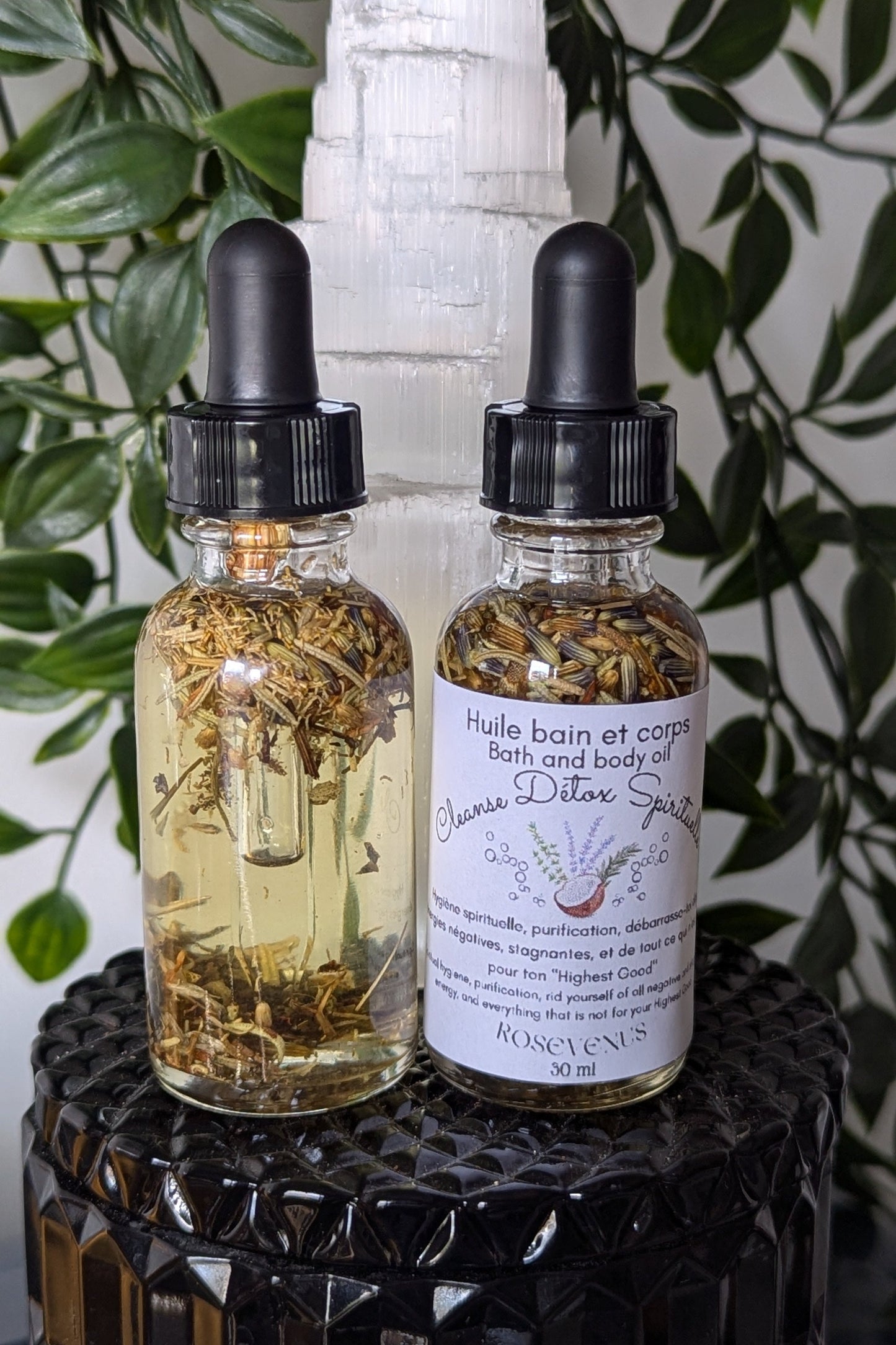 Huile bain et corps - Cleanse Détox spirituelle (Hygiène spirituelle, purification, débarrasse-toi des énergies négatives, stagnantes, et de tout ce qui n’est pas pour ton "Highest Good")