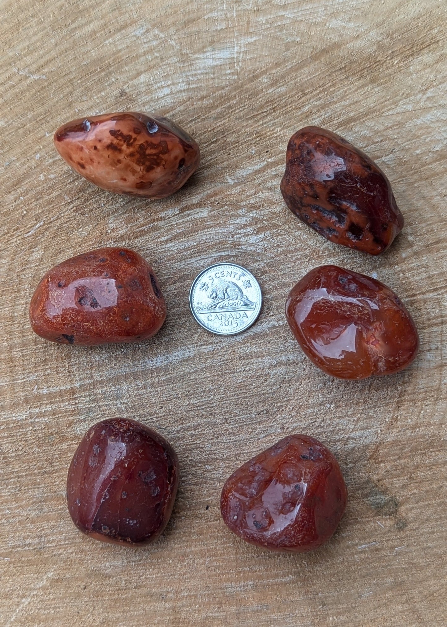 Cornaline tumbled (carnelian) LARGE