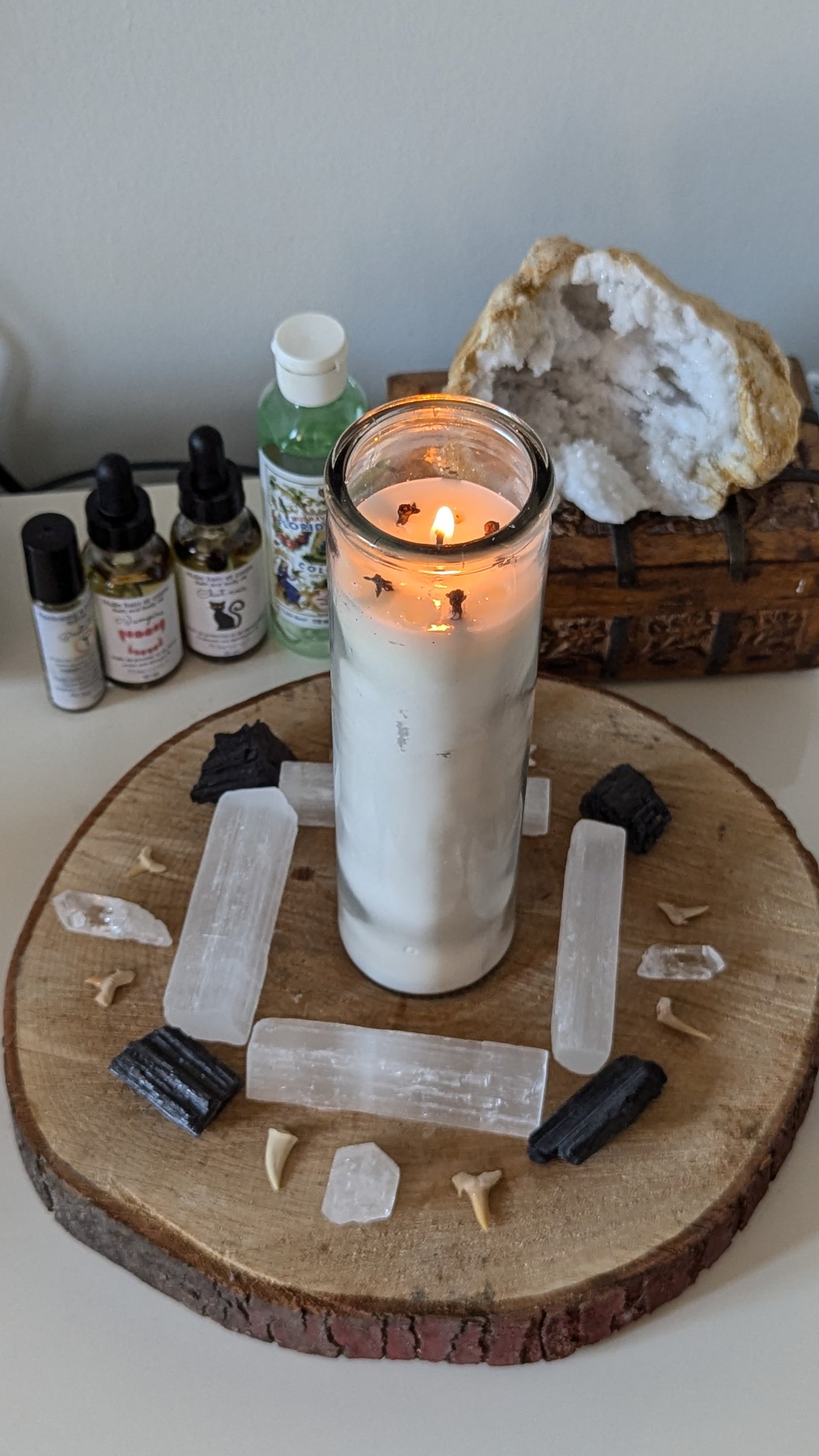 Bougie blanche lampion ''7 days candles''