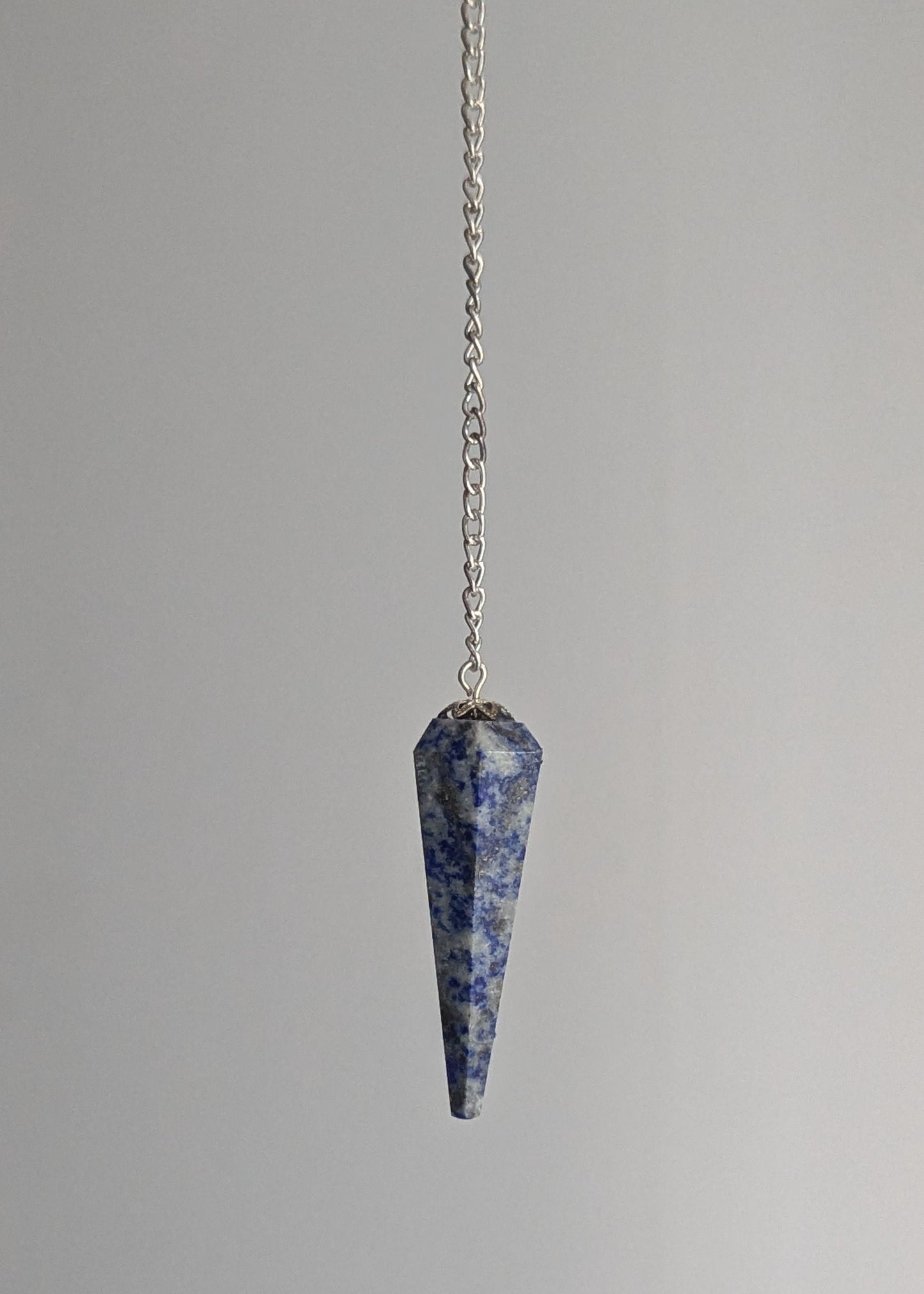 Pendule/ Pendulum Lapis lazuli à 6 facettes