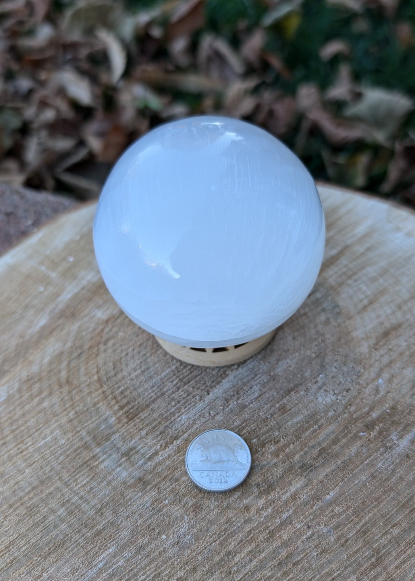 Sphère en sélénite (satin spar)