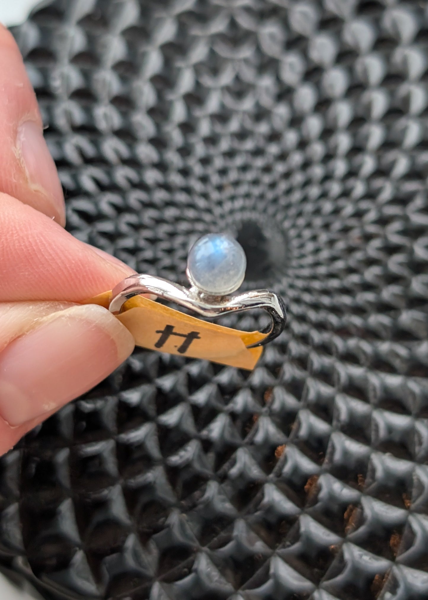 Bague ajustable en Labradorite