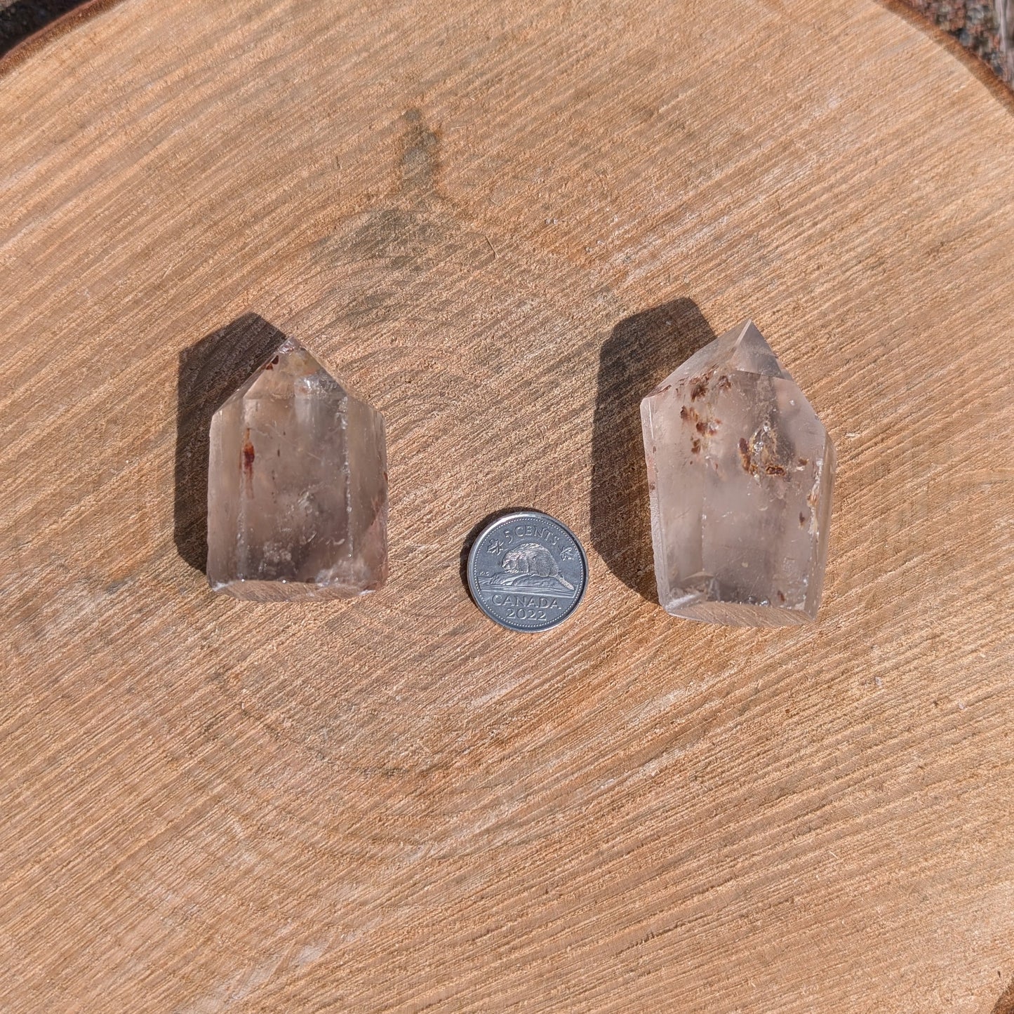 Tour de quartz inclusion de Hématite