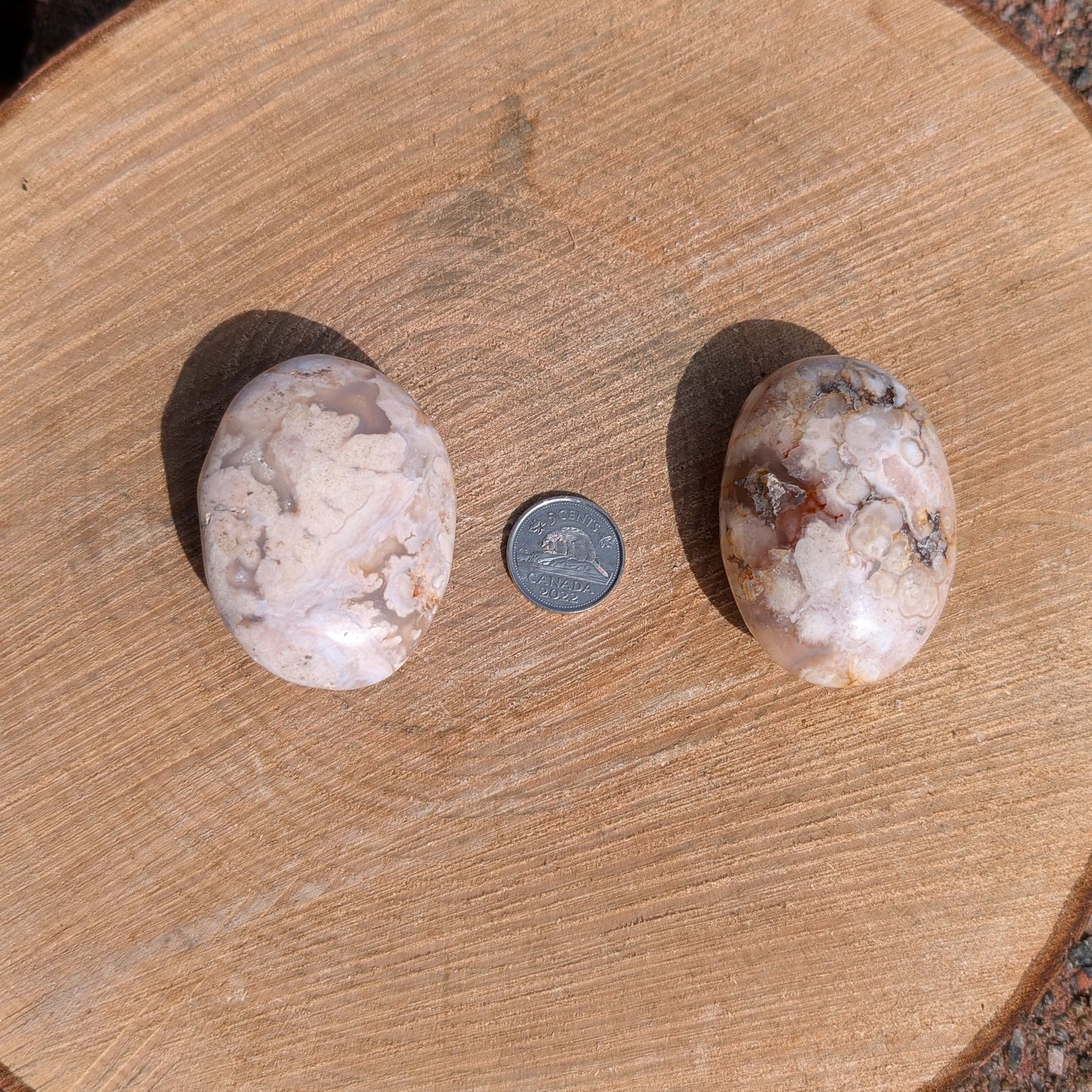 Agate Fleur - palmstone