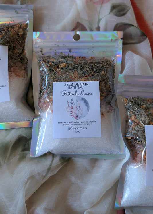Sels de bain - Rituel Lune (Intuition, Manifestation, Pouvoir intérieur)