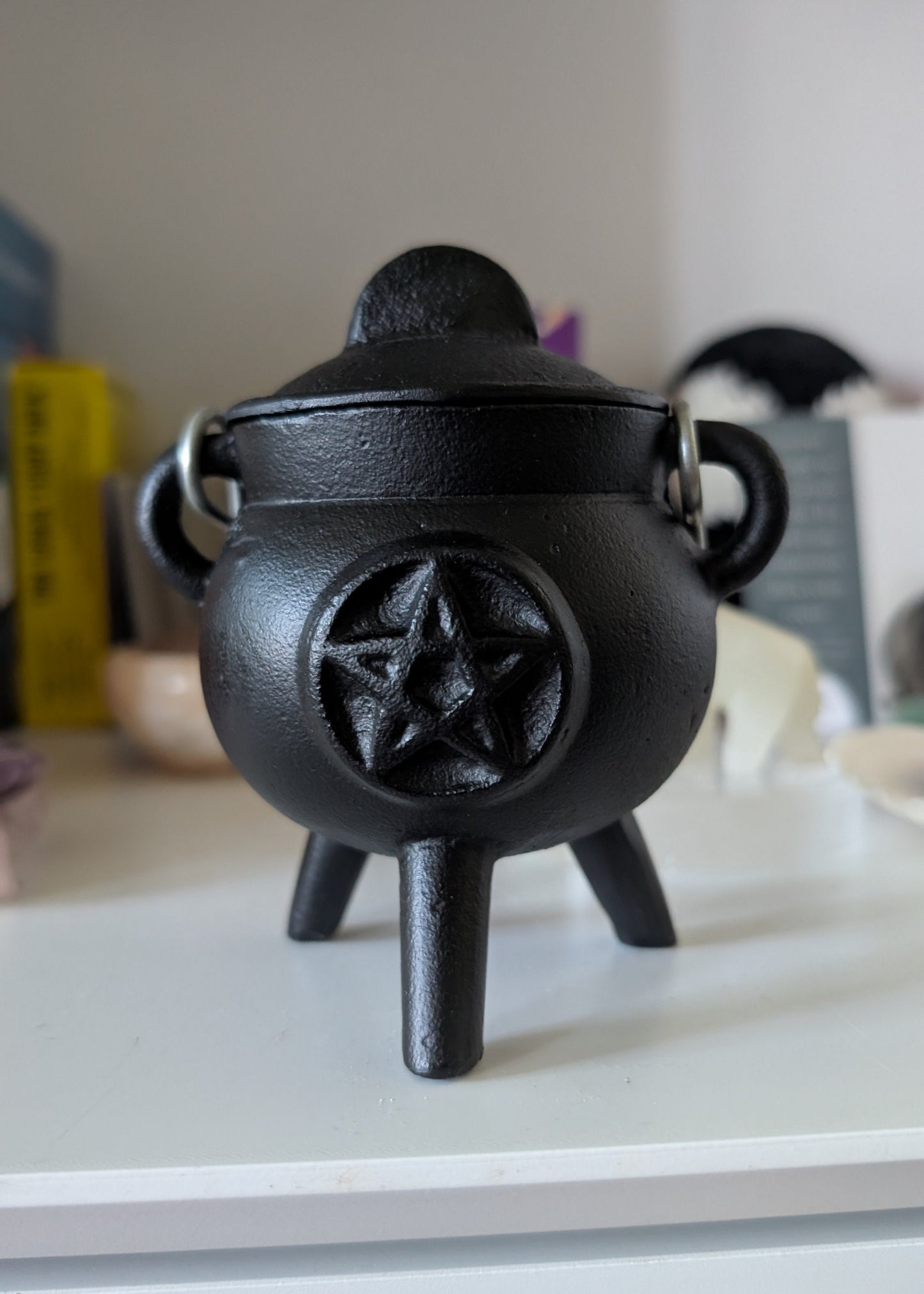 Chaudron pentacle en fonte 3''