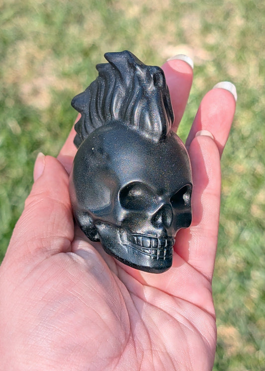 Obsidienne fini mat - Crâne (185G)