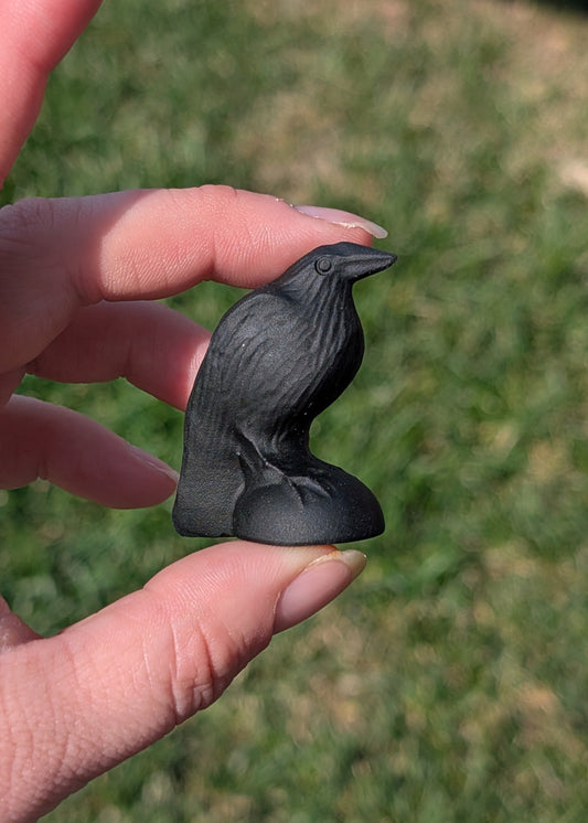 Obsidienne fini mat - Corbeau