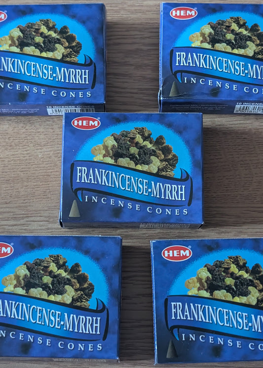Encens Frankincense et Myrrhe - Cônes