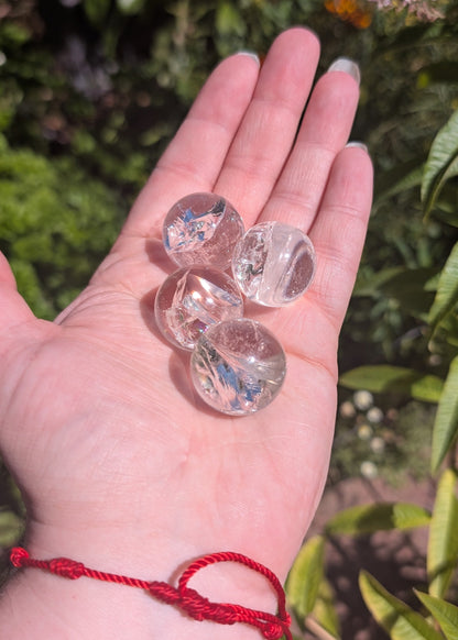 Quartz claire - mini sphère (avec support)