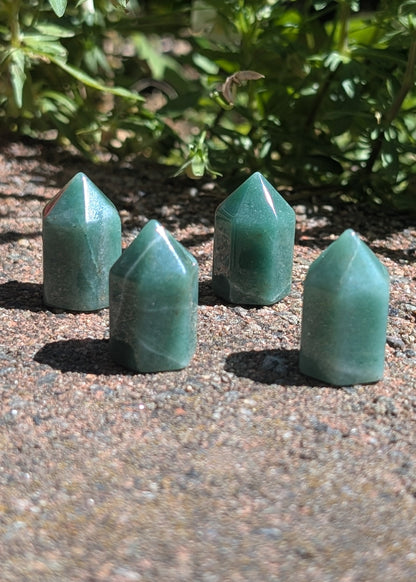 Mini tour en aventurine verte