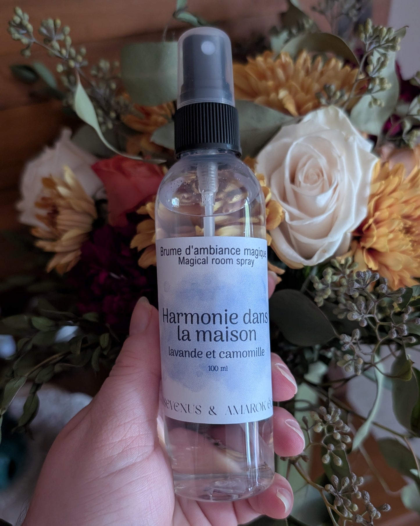Brume d'ambiance magique - Amarok Éco & Rosevenus