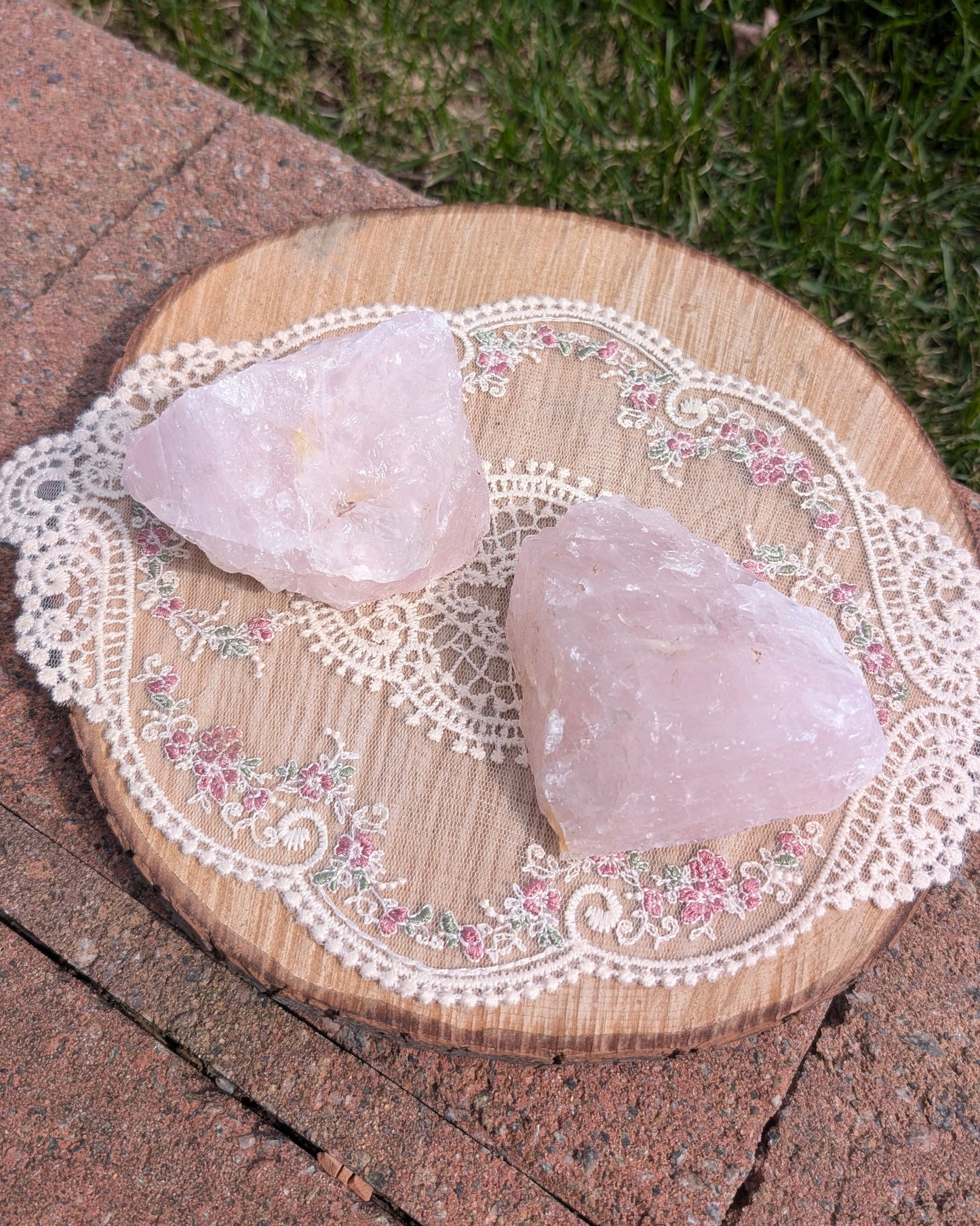 Quartz rose raw (370G)