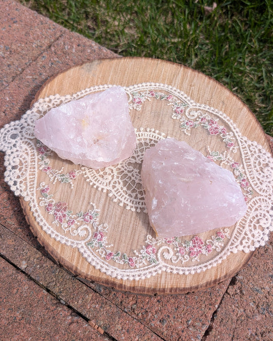 Quartz rose raw (370G)