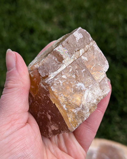 Calcite miel raw