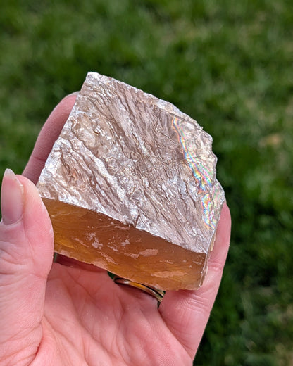 Calcite miel raw