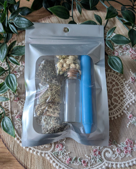 Sortilège Spell Jar - Dissipe le brouillard mental (Favorise la concentration, la clarté d’esprit, la prise de décision, l’apprentissage et le développement des idées.)