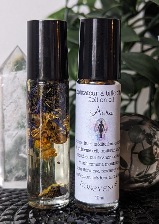 Roll-on Aura (prévient la stagnation énergétique, apporte la positivité,  vitalité et purifie l’aura)