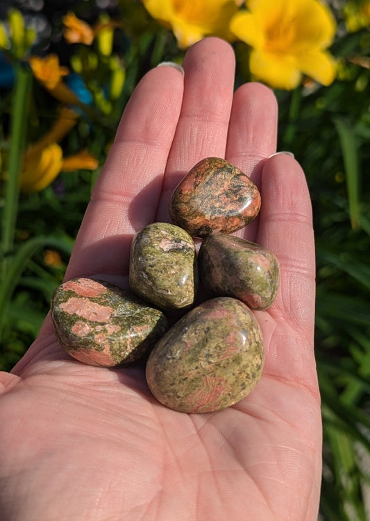 Unakite tumbled