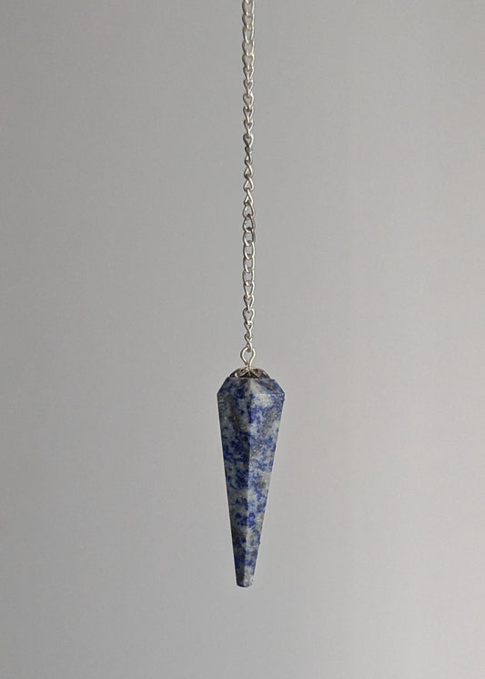 Pendule/ Pendulum Lapis lazuli à 6 facettes