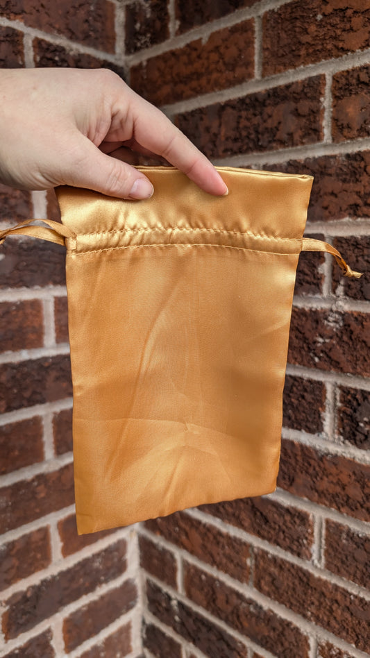 Sac en satin pour Tarot et Oracle - Or