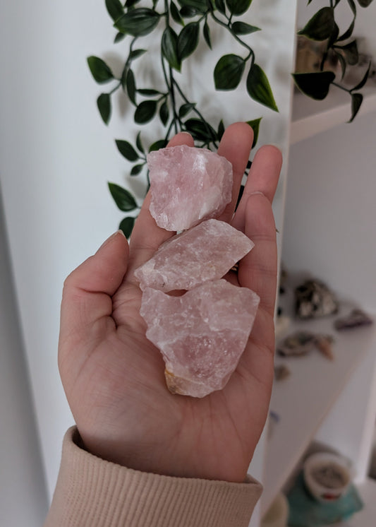 Quartz rose raw