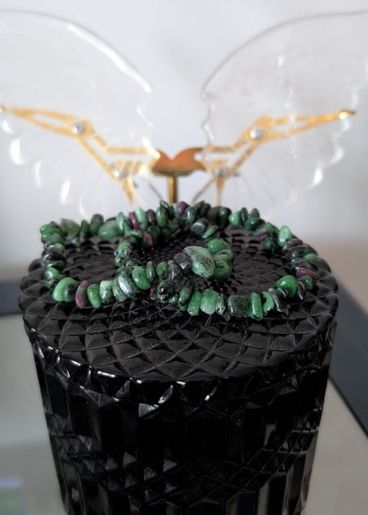 Bracelet rubis et zoisite