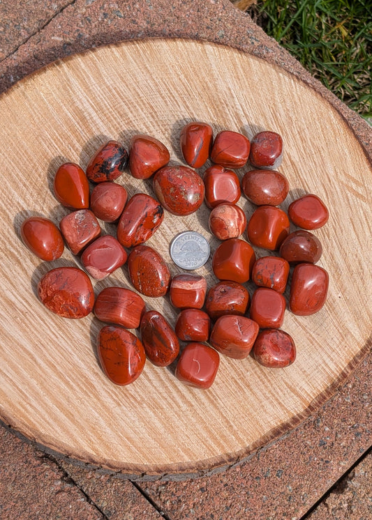 Jaspe rouge tumbled