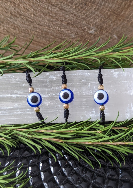 Bracelet de protection - Noeud et amulette de Nazar