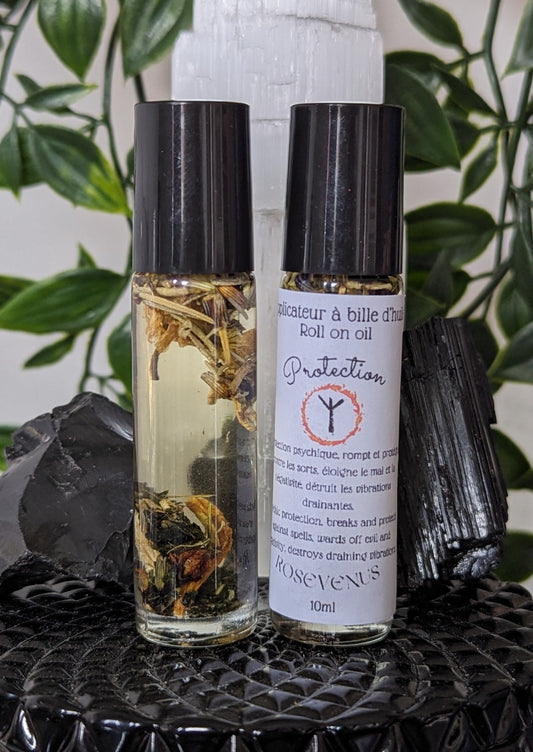 Roll-on Protection (Protection psychique, protège contre les sorts, éloigne le mal et la négativité, détruit les vibrations drainantes)