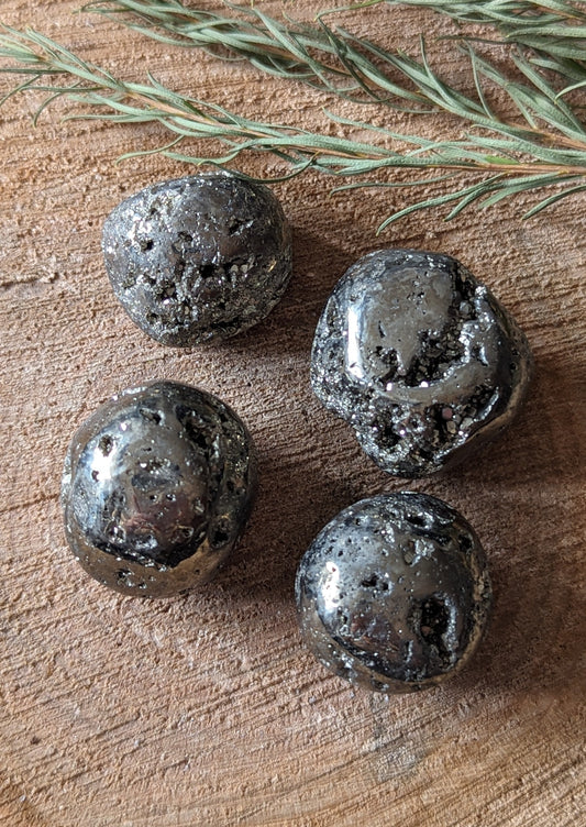 Pyrite tumbled